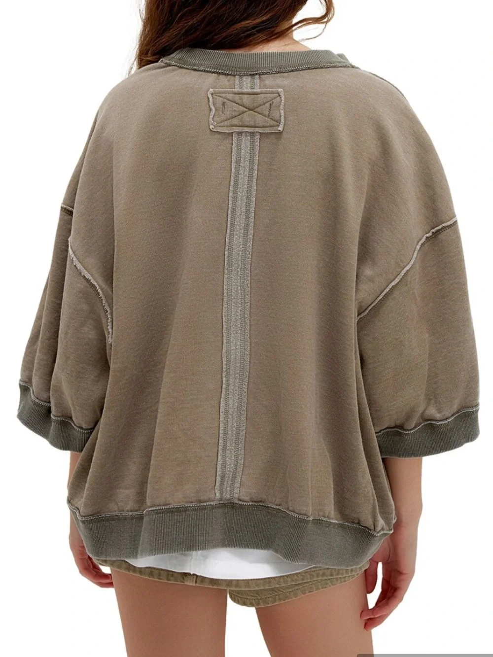 Free People Everything Pullover Oversized Sweatshirt XL - Picture 3 of 9